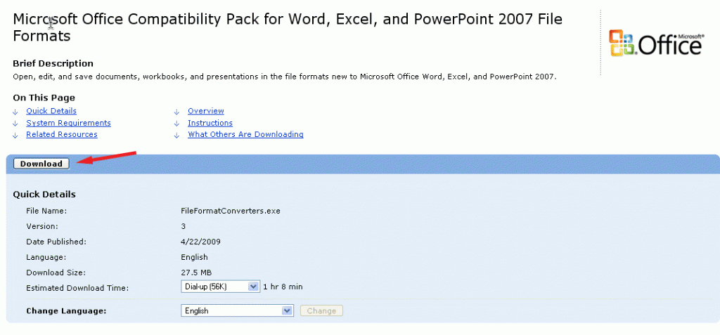 Microsoft Compatibility Patch Word 2007