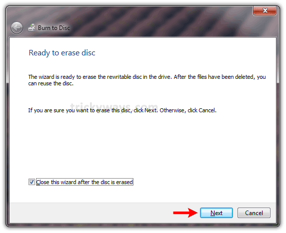 Erase CD or DVD Windows 7 | Erase Rewritable CD or DVD | MS Windows
