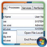 Process folder  location