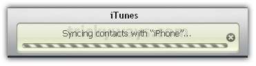 iTunes syncing contacts