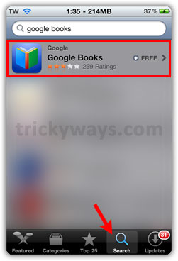 App Store Google Books