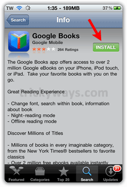 Install Googel Books