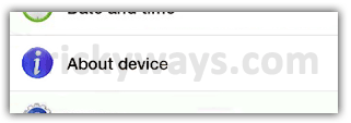 About Device Galaxy Tab