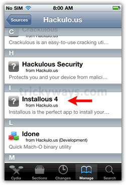 Install Installous app