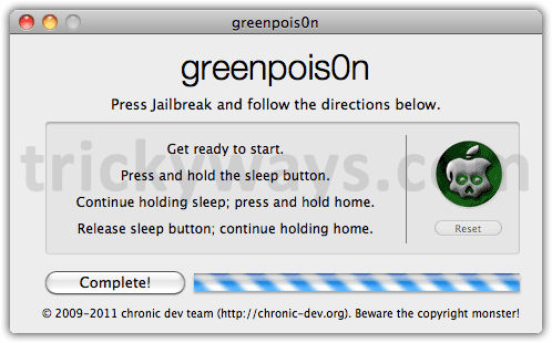 Jailbreak iOS 4.2.1 iPhone 4 Untethered by means of  GreenPois0n | iPhone