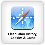 Clear Safari history, Cookies and Cache