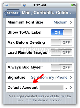 How to Change Default Outgoing Mail Account on iPhone | iPhone
