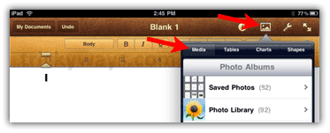 How to Insert an Image in Pages on iPad 2 | iPad