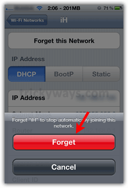 How to Remove WiFi Network as of  iPhone | iPhone