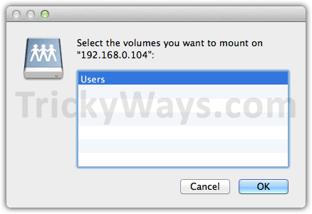 Mount Windows quantity  on Mac