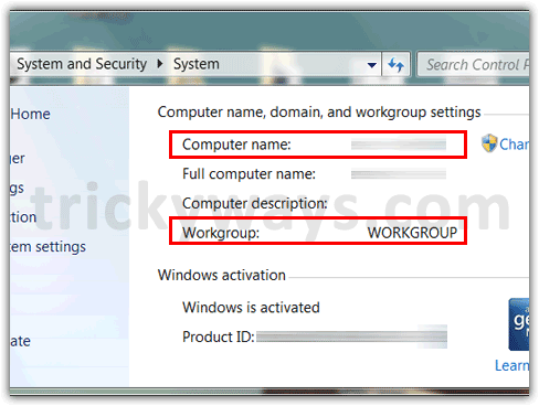 Windows 7 scheme  properties