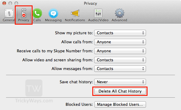 Part 1: How to Delete Skype Messages History