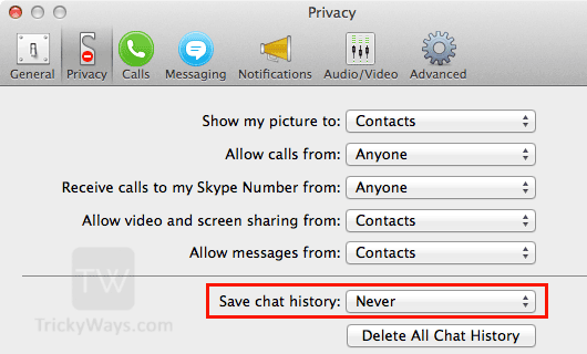 never-save-chat-history-skype-mac