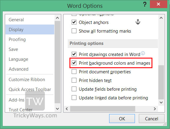 How to Print Background Color and Images in Word – Office