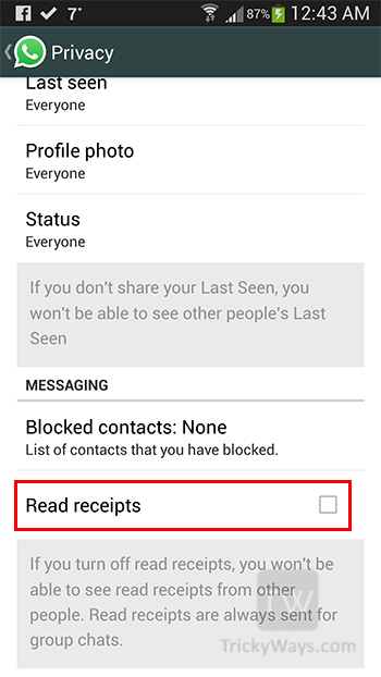 How to Turn off “Read Receipts” on WhatsApp Messenger ...