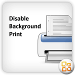 Disable background print Word