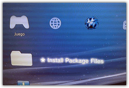 Game menu install backup manager