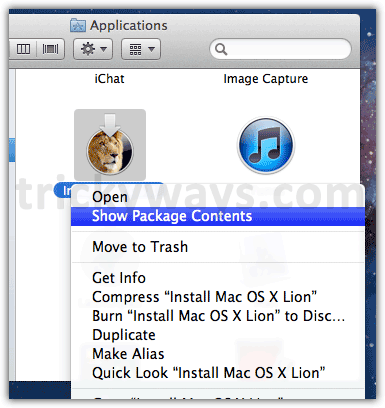 OS X Lion Show Package Content