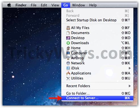 OS X Lion connect to server