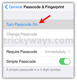 turn-passcode-on