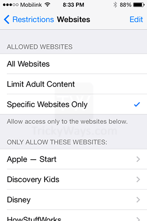 ios-7-allow-specific-website-only