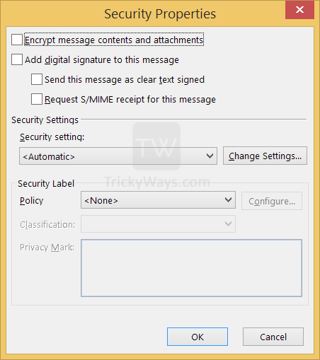 word-email-security-options