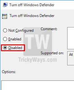 enable windows defender