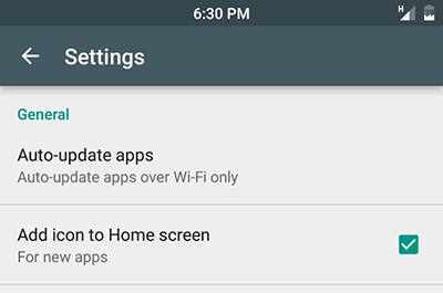 auto update apps android