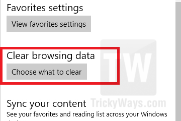 microsoft-edge not opening-clear-data