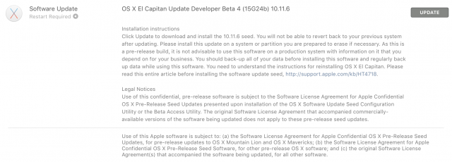 Apple Released Beta 4 Versions for iOS 9.3.3, tvOS 9.2.2 and OS X El Capitan 10.11.6
