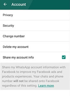 How to stop WhatsApp from Sharing Data with Facebook