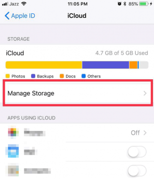 manage-icloud-storage