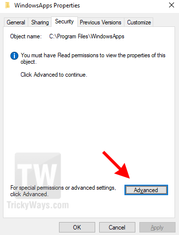 windowsapp-folder-properties