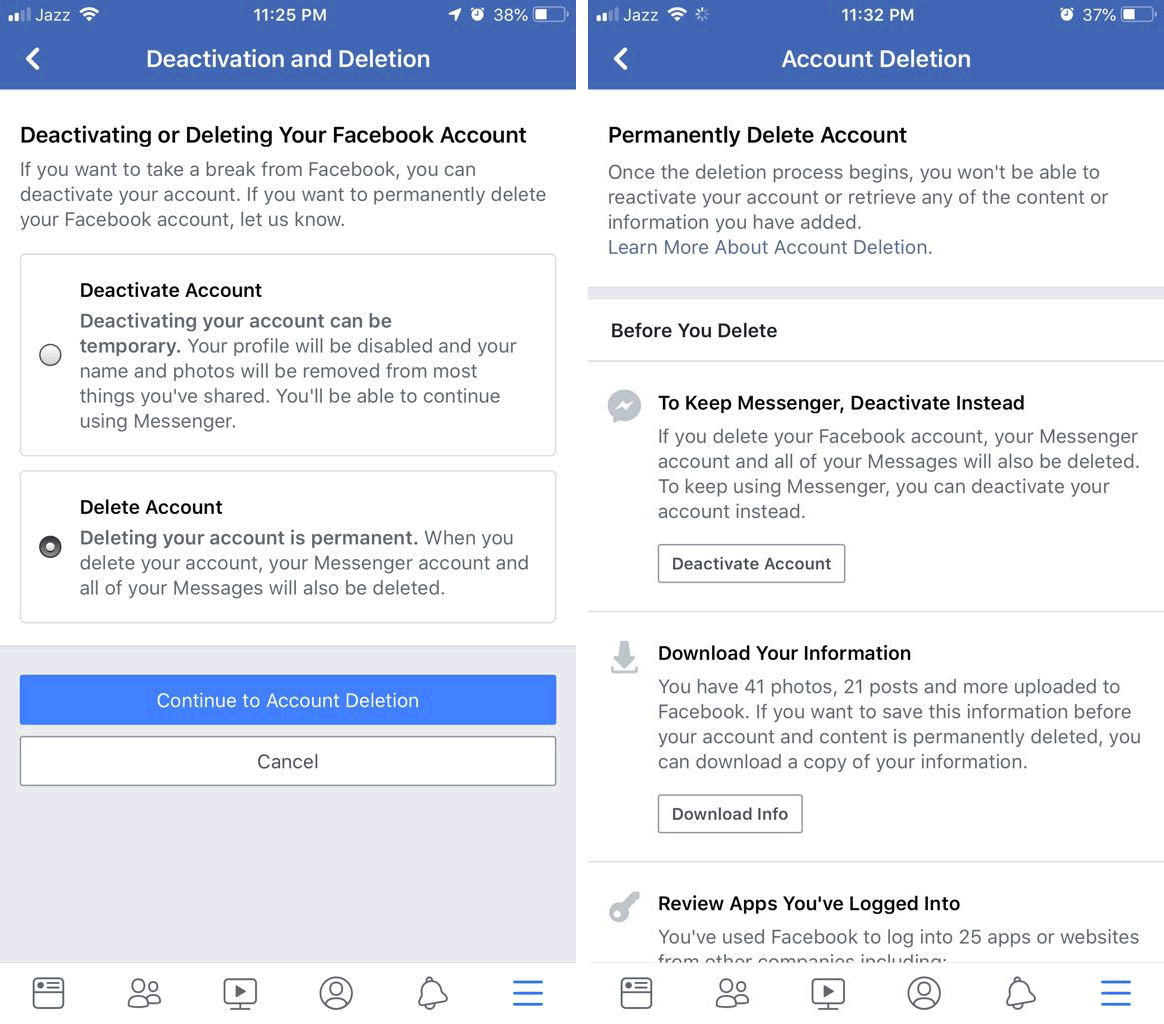 How to Deactivate or Delete Facebook Account Properly