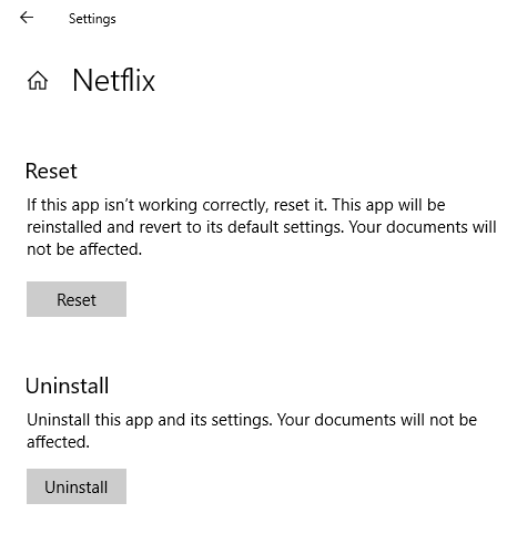 fix netflix app error windows 10