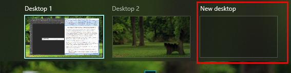 task view New Desktop