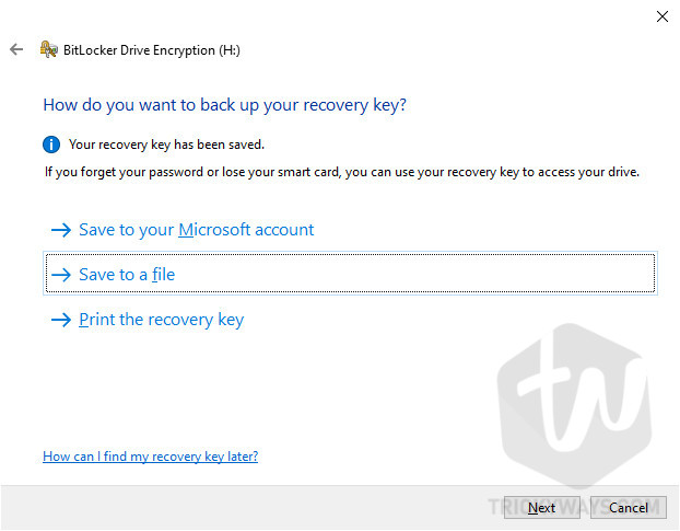 Windows 10 Bitlocker Drive Encryption