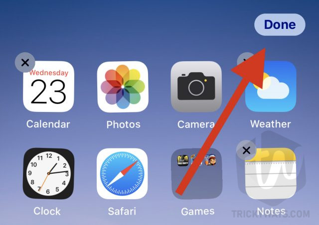 stop shaking icons ios 13
