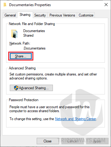 How to Share Files and Folders Over a Network in Windows 10 4