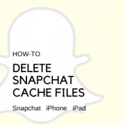 Delete Snapchat chache iphone ipad