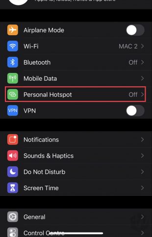 sharing iphone internet with others