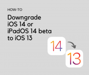 Downgrade iOS 14 or iPadOS 14 beta to iOS 13