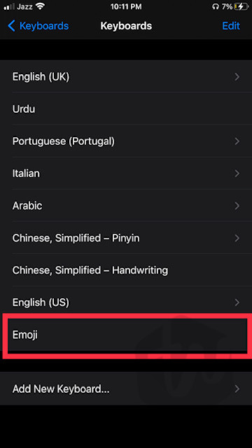 enable emoji iphone