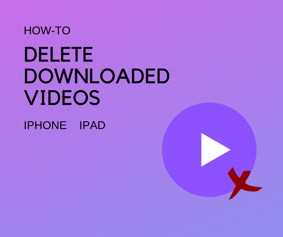 Delete Downloaded Videos on your iPhone or iPad