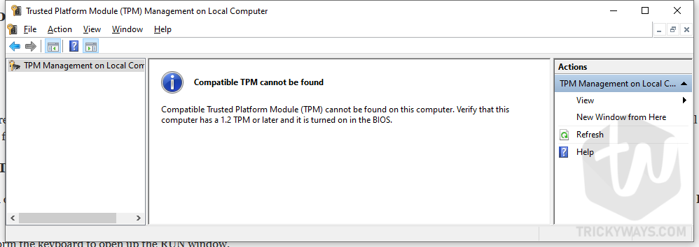 tpm management tool windows