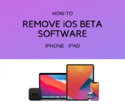 remove ios beta software from iPhone or iPad