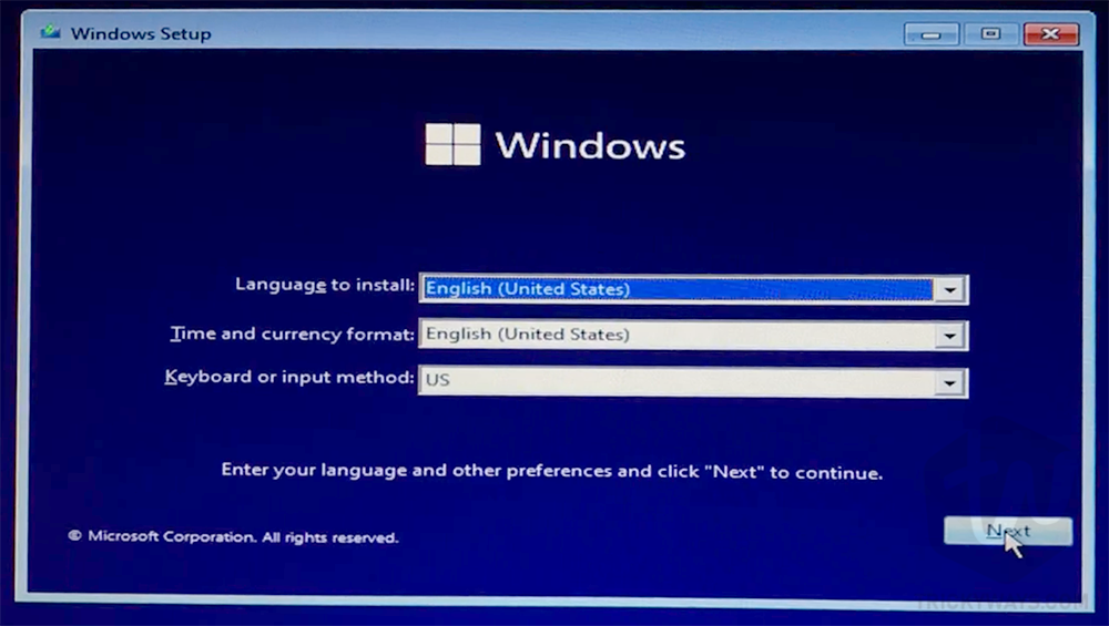 windows 11 setup select language and preferences