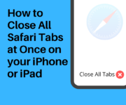 close all safari tabs at once iphone ipad