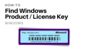find windows product key from command prompt or registry